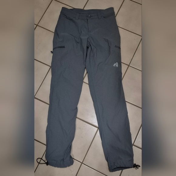 Eddie Bauer First Ascent Gray Cargo Pants with Elastic Waistband and Drawstring - Picture 1 of 7